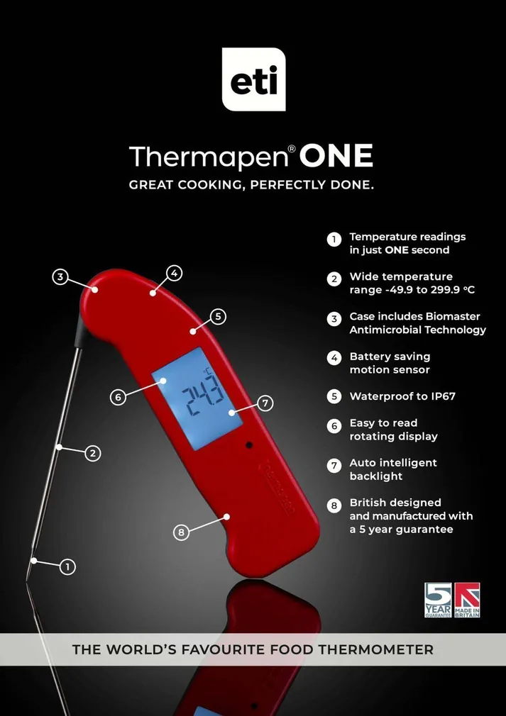 LIHA-SISETERMOMEETER ETI THERMAPEN ONE, ORANŽ