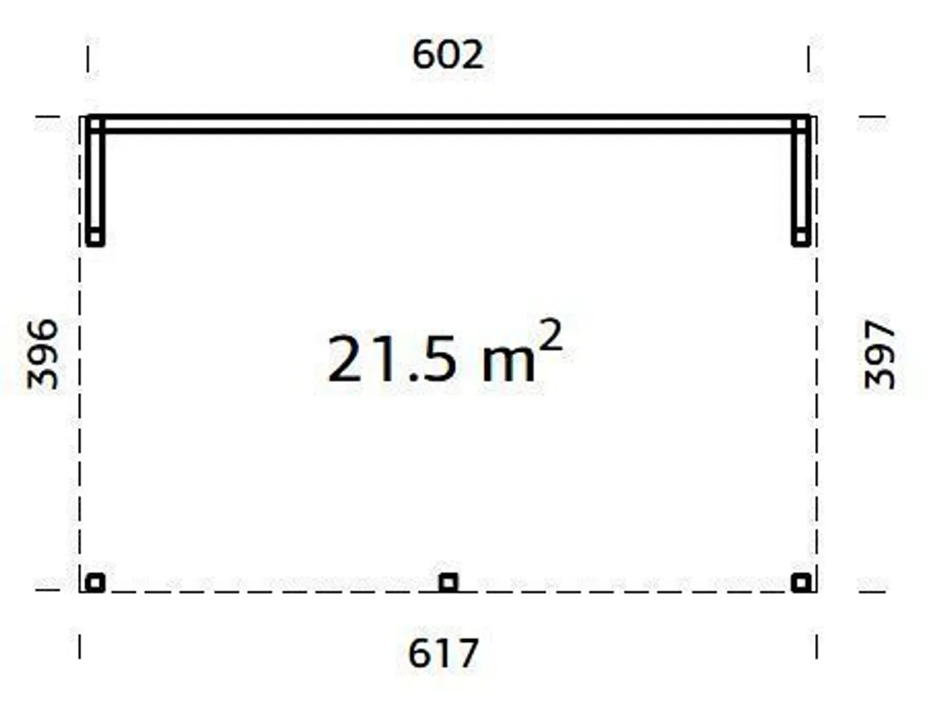 PAVILJON PALMAKO NOVA 21,5M² KIT