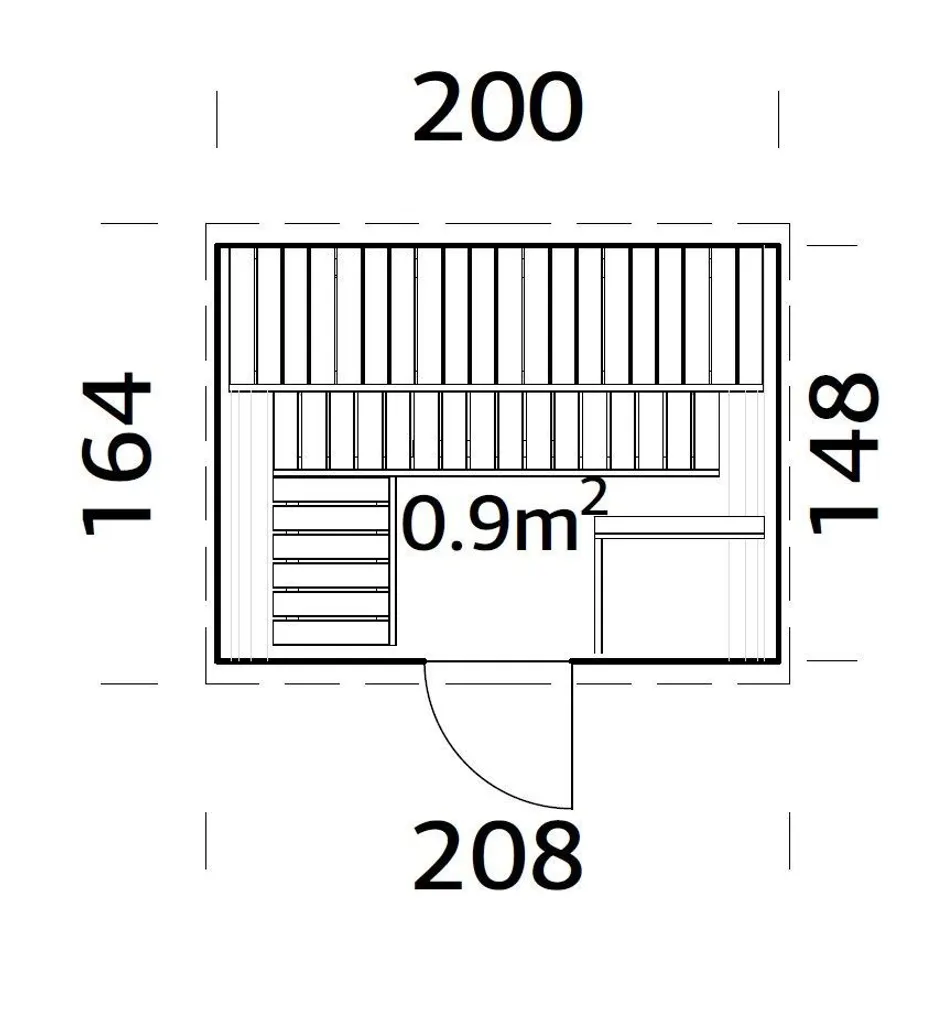 SAUN PALMAKO ANITA 0,9M²