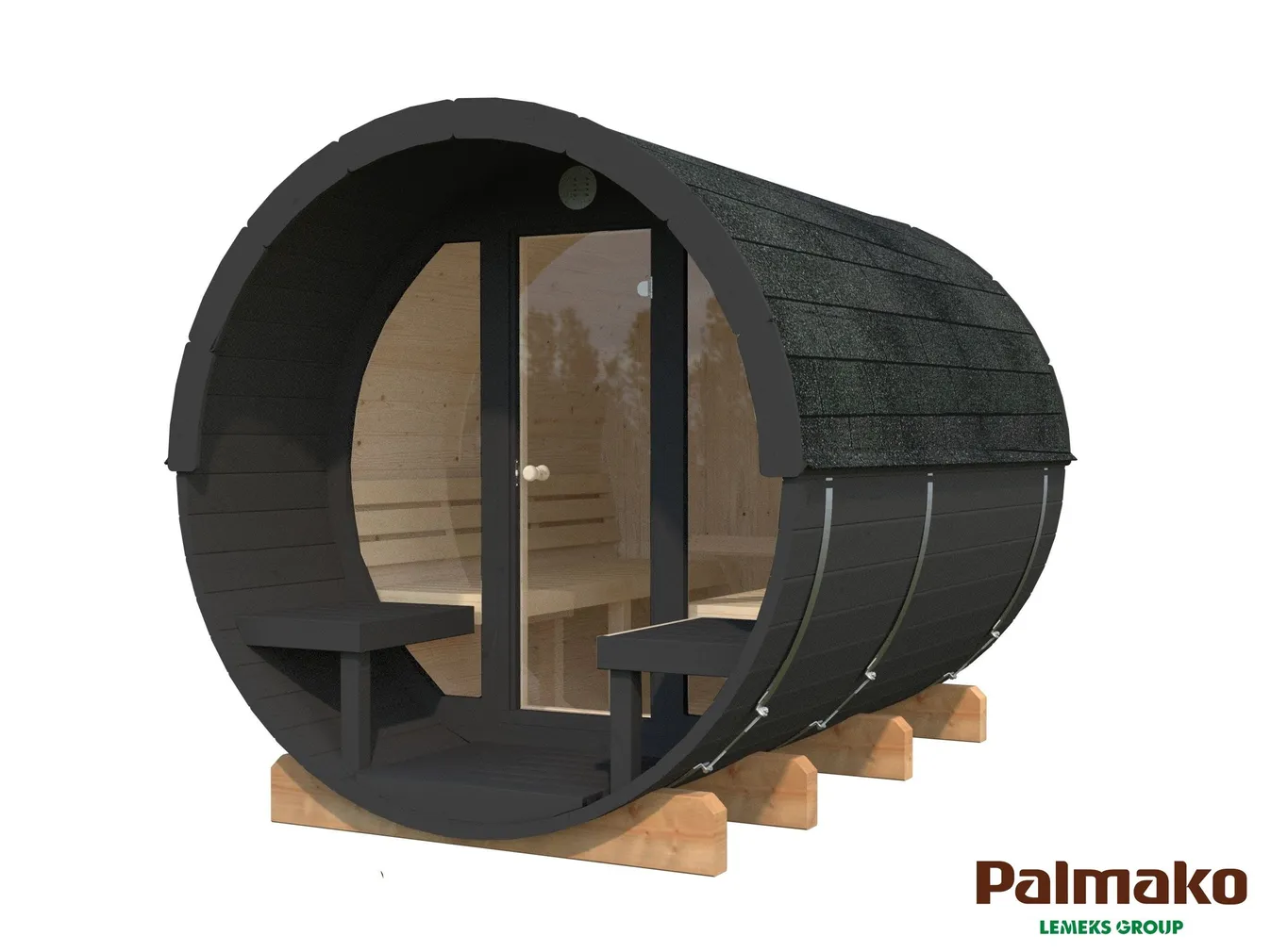 SAUN PALMAKO ANITA 1,6+0,7M² KLAASSEINAGA