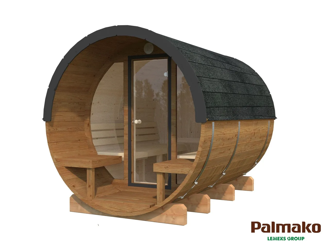 SAUN PALMAKO ANITA 1,6+0,7M² KLAASSEINAGA