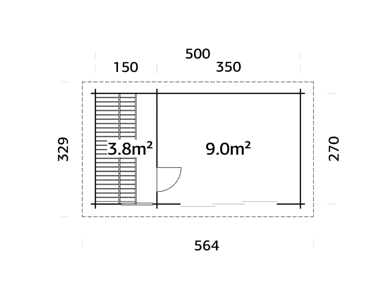 SAUN PALMAKO SANNA 12,8M² SLIDE