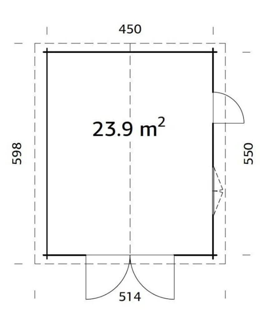 GARAAŽ PALMAKO ROGER 23,9M² PUITVÄRAVAGA