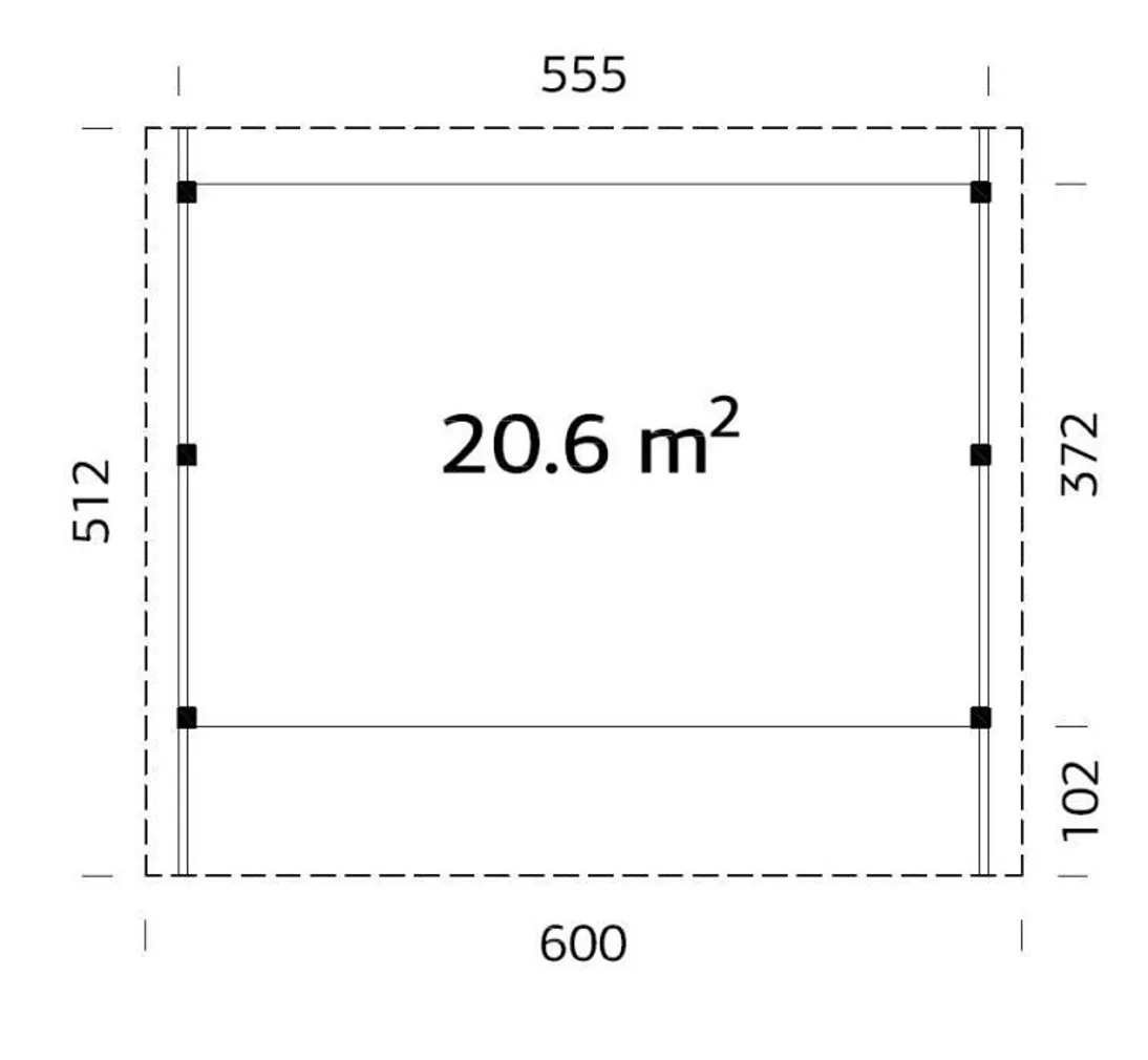 AUTOVARJUALUNE PALMAKO KARL 20,6M²