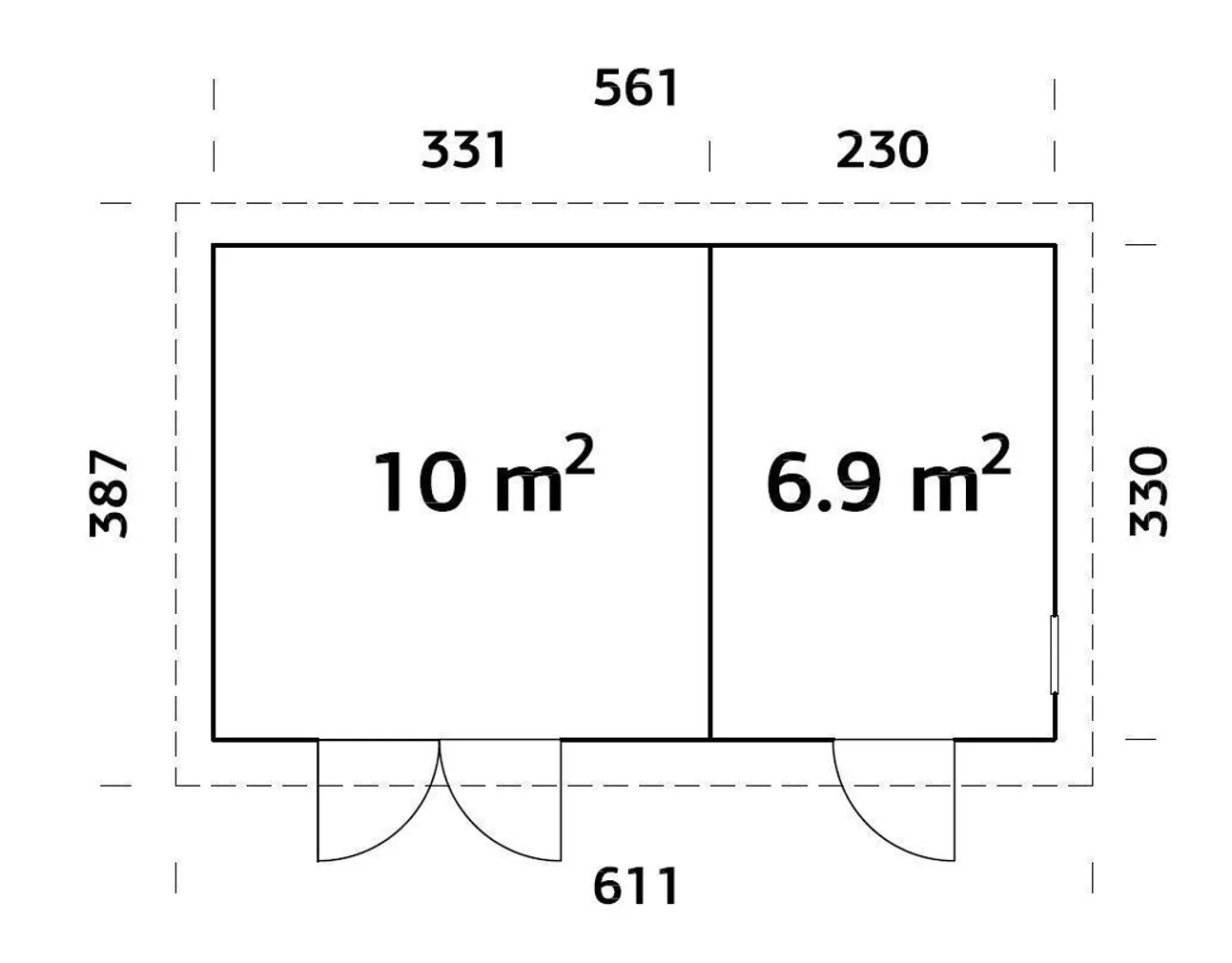 KUUR PALMAKO KALLE 16,9M²