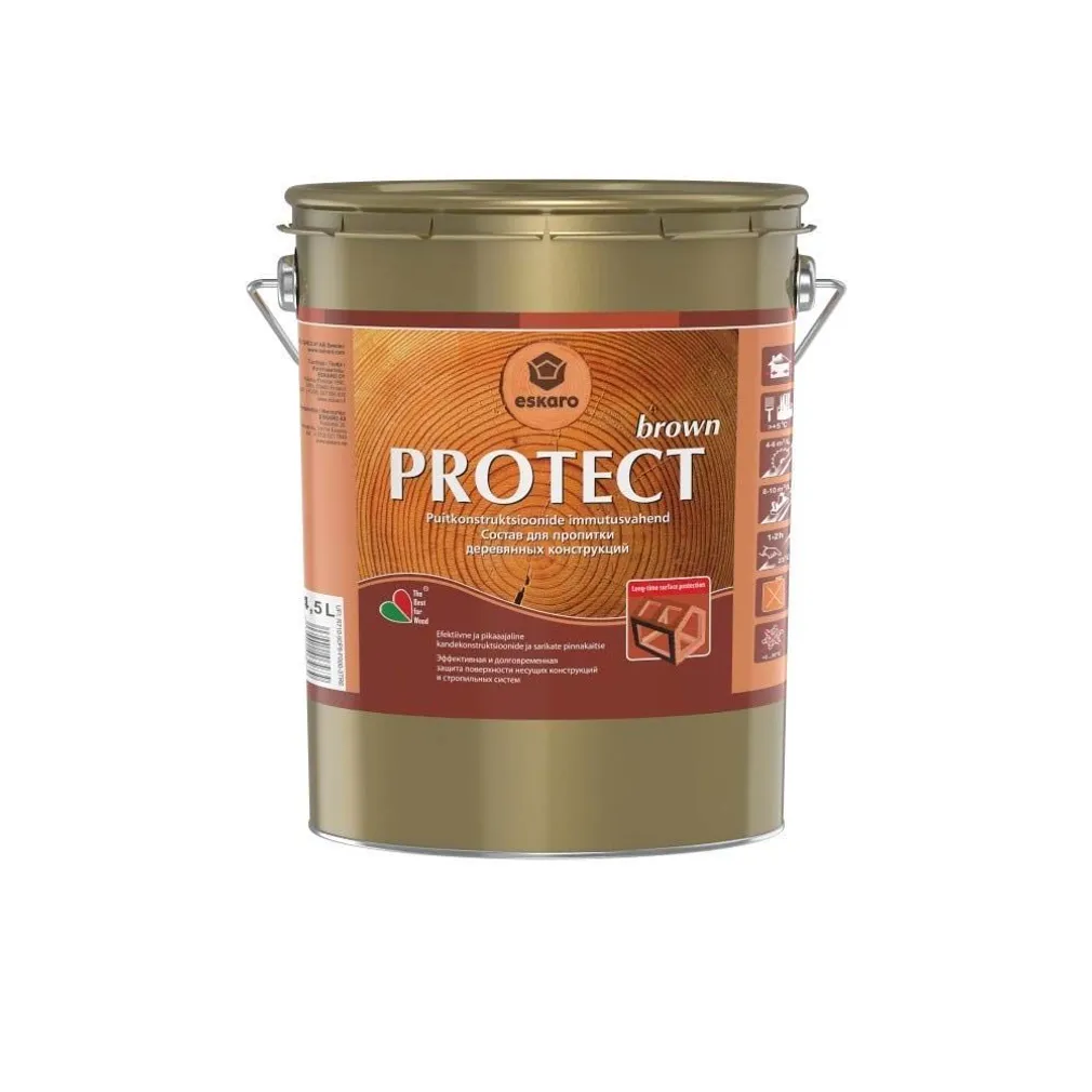 PUIDU SÜVAIMMUTUSVAHEND PROTECT BROWN 4,5L