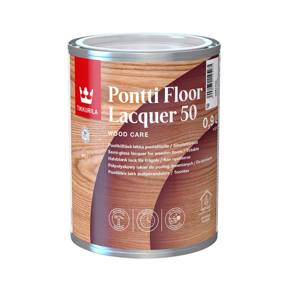 PÕRANDALAKK TIKKURILA PONTTI FLOOR LACQUER 50 EP 0,9L