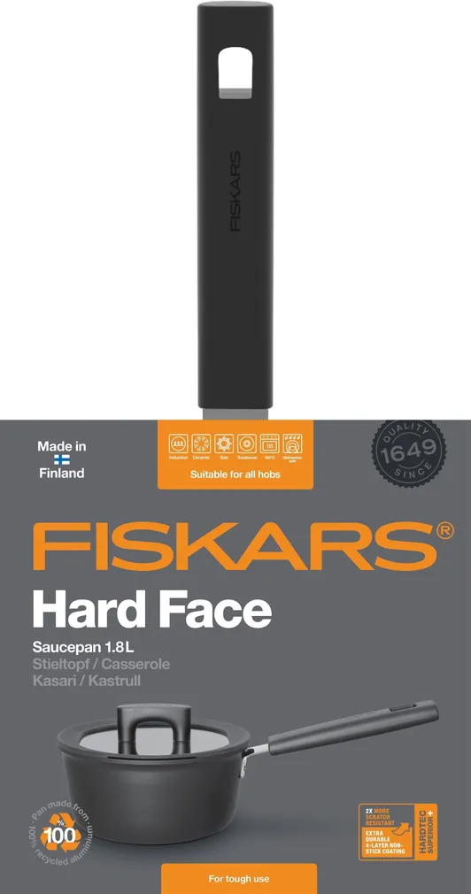 KASTMEPOTT FISKARS HARD FACE 1,8L