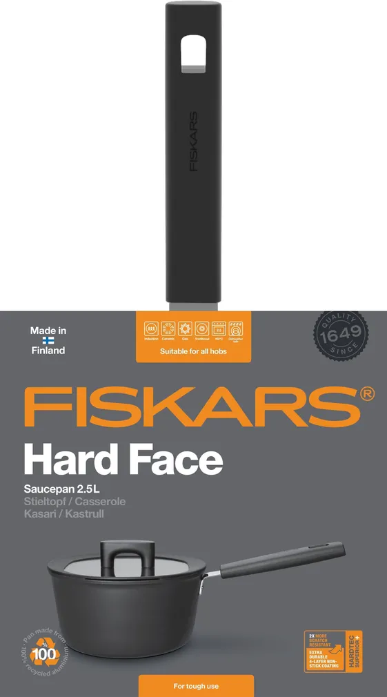 KASTMEPOTT FISKARS HARD FACE 2,5L
