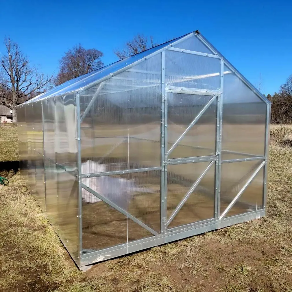 KASVUHOONE KLASSIK 3X4M POLÜKARBONAAT 4MM