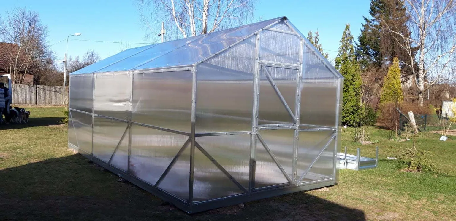 KASVUHOONE KLASSIK 3X4M POLÜKARBONAAT 4MM