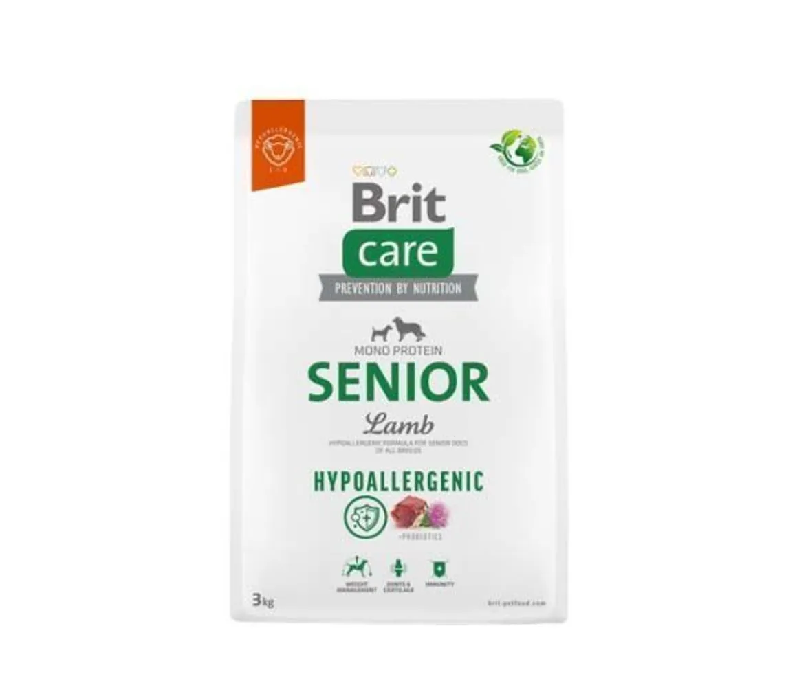 KUIVTOIT BRIT CARE KOERTELE SENIOR LAMMAS/RIIS 3KG