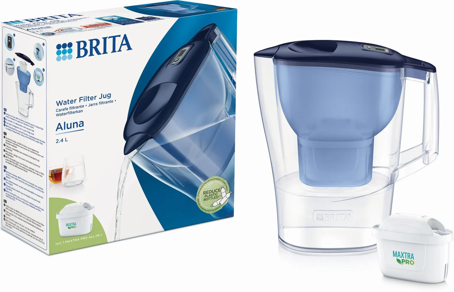 VEELFILTERKANN BRITA ALUNA 2,4L MXPRO SININE