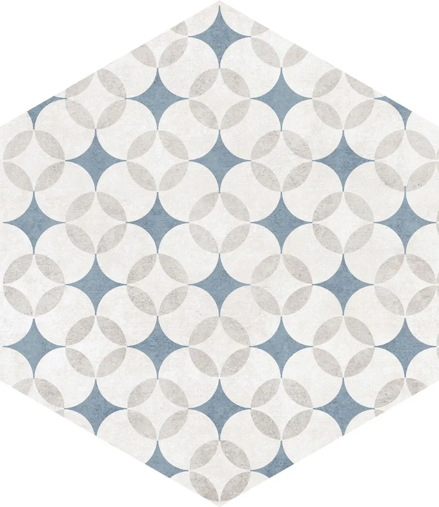 PÕRANDA-JA SEINAPLAAT ATRIUM HEX ALPHA MIX AZUL 25,8X29CM