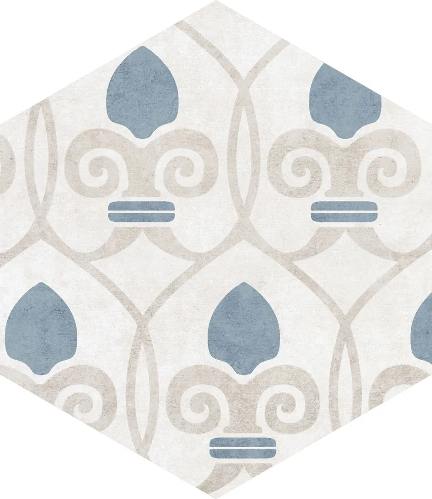 PÕRANDA-JA SEINAPLAAT ATRIUM HEX ALPHA MIX AZUL 25,8X29CM