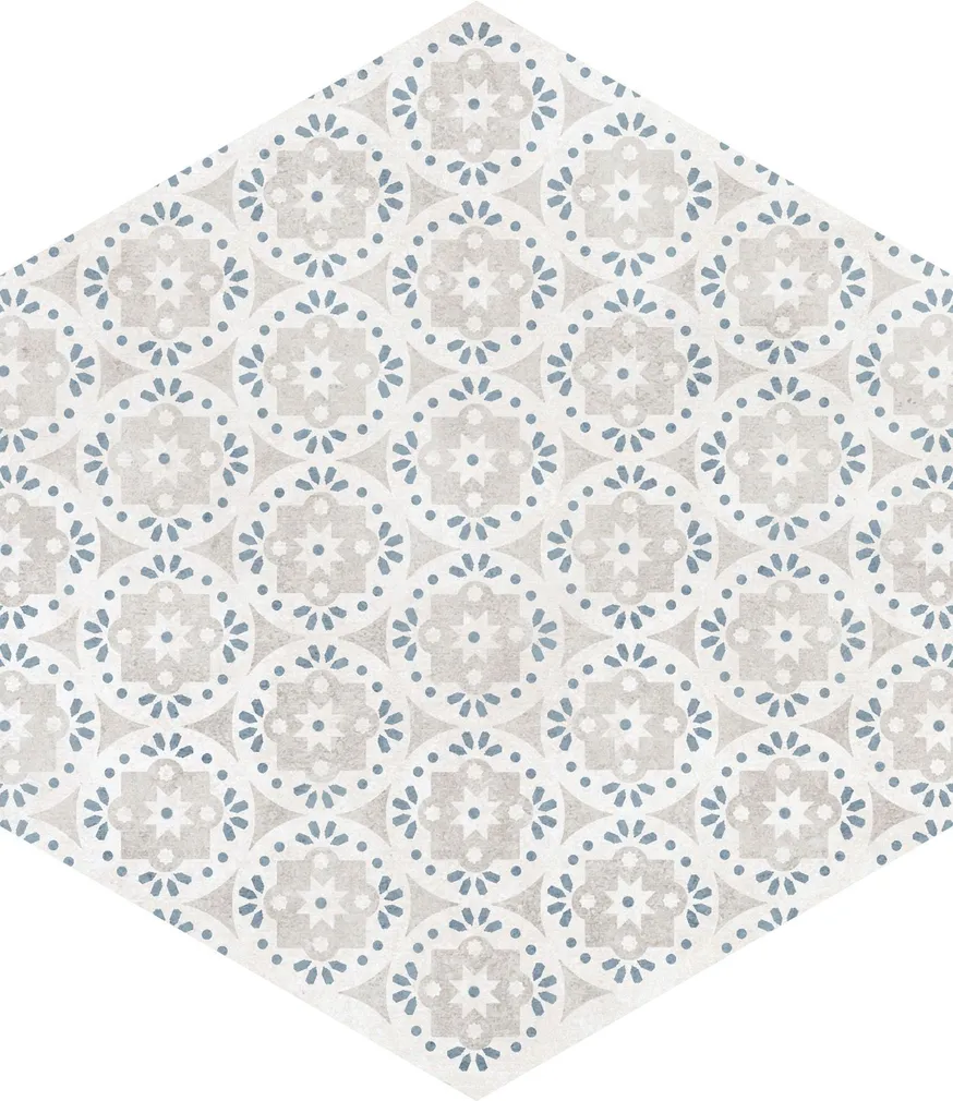 PÕRANDA-JA SEINAPLAAT ATRIUM HEX ALPHA MIX AZUL 25,8X29CM