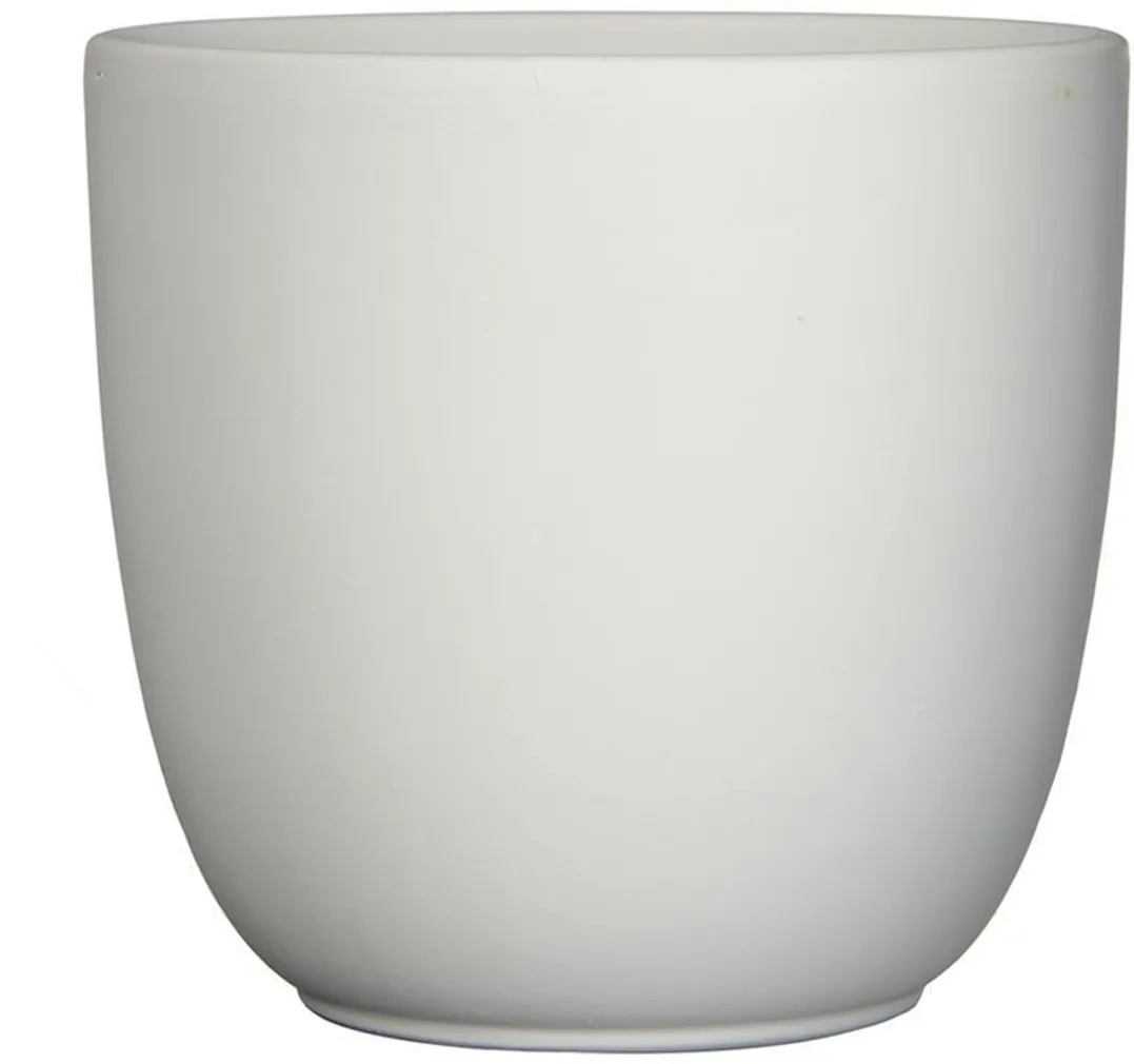 ÜMBRISPOTT MICA TUSCA MATT VALGE 18,5X19,5CM