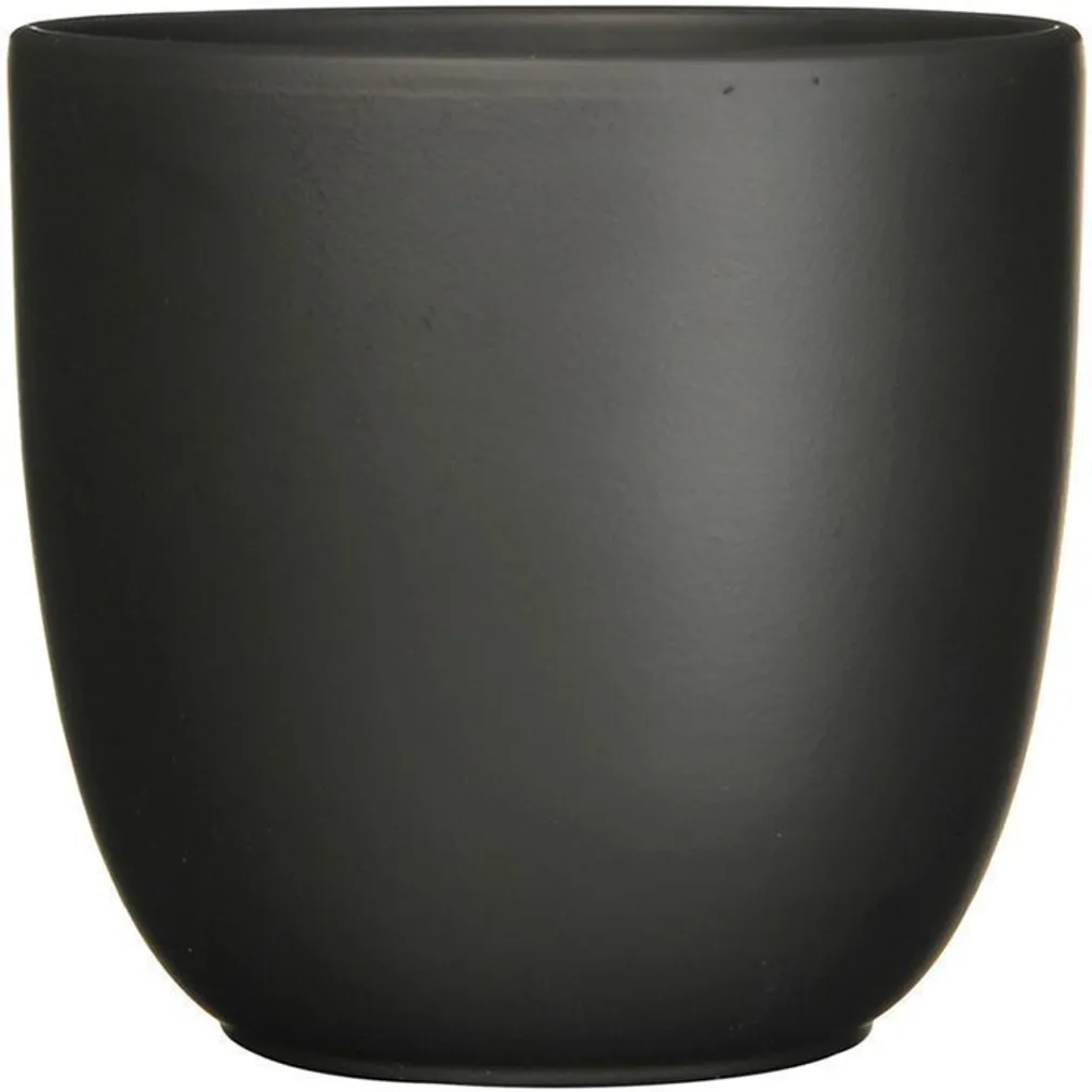 ÜMBRISPOTT MICA TUSCA MATT MUST 18,5X19,5CM