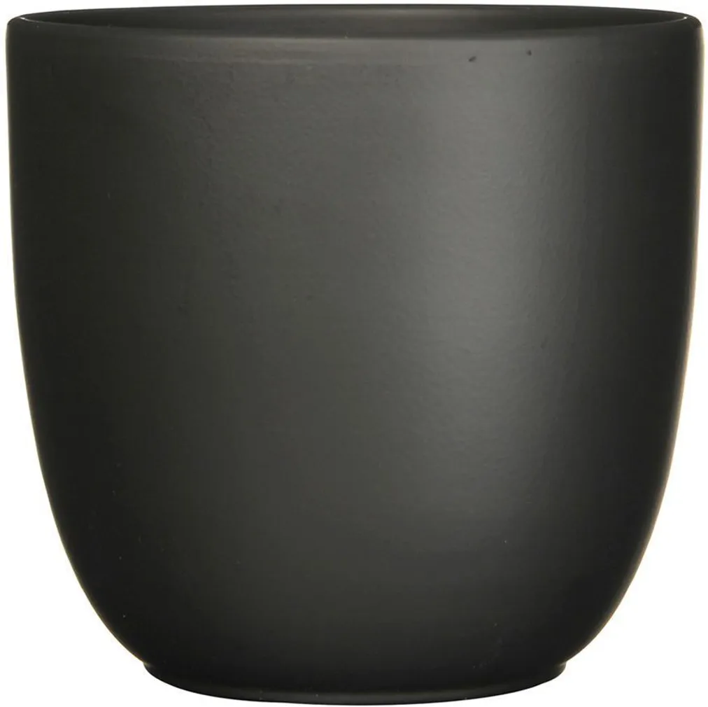 ÜMBRISPOTT MICA TUSCA MATT MUST 23X25CM