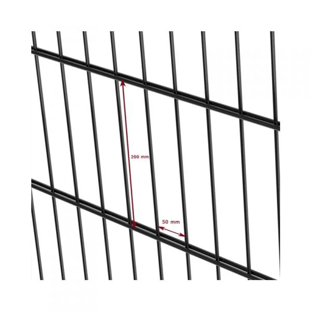 AIA KEEVISPANEEL 2D 50X200/6/5/6MM 2,03X2,5M RAL9005