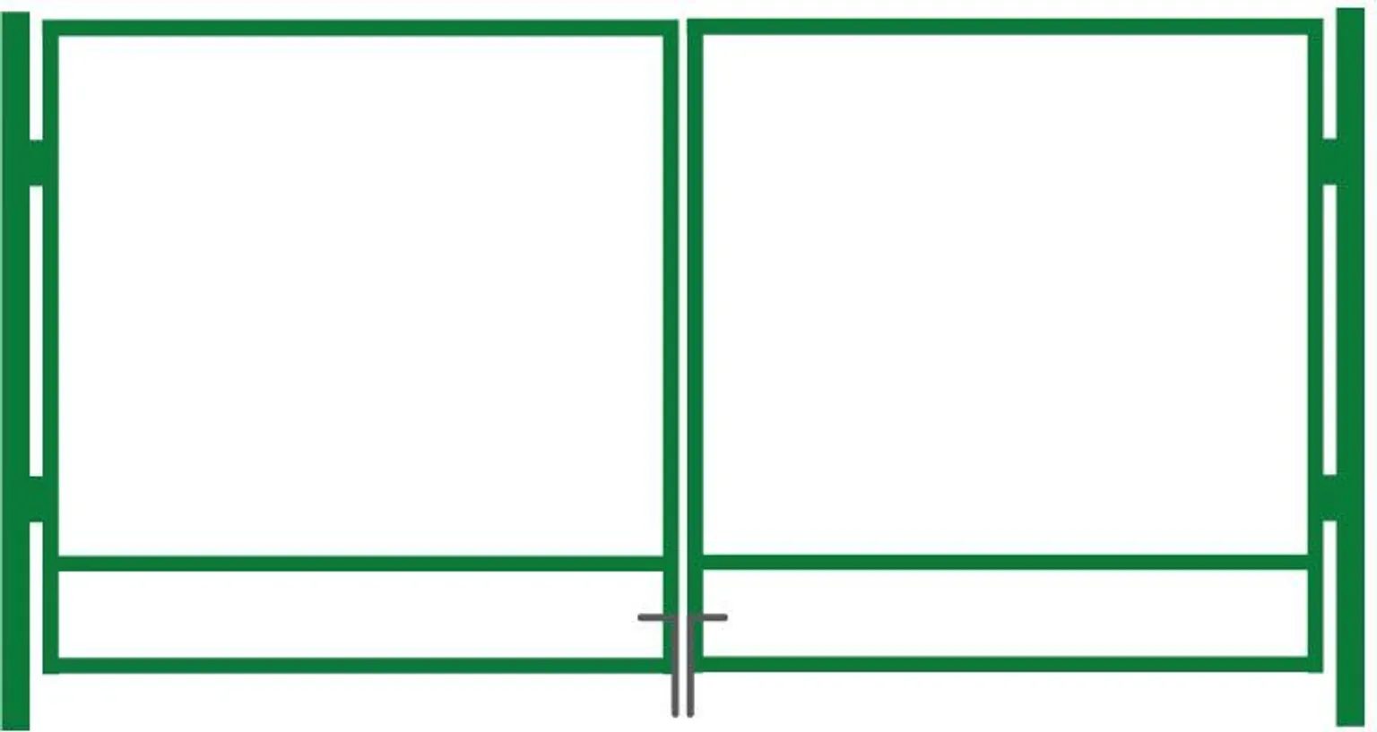 AUTOVÄRAVA RAAM 2000X4000MM RAL6005 ZN