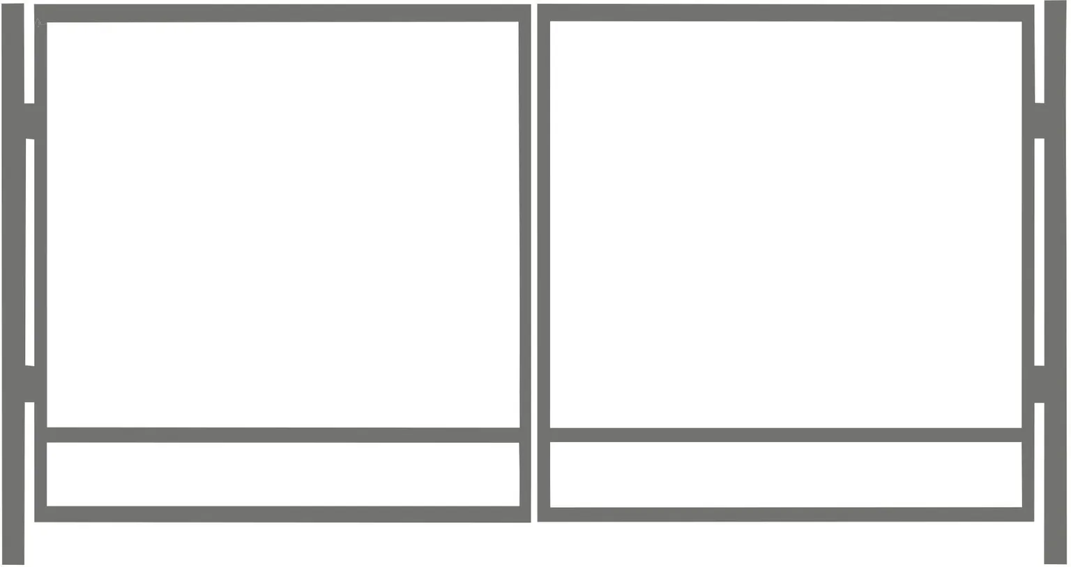 AUTOVÄRAVA RAAM 1950X4000MM HALL RAL7016 ZN