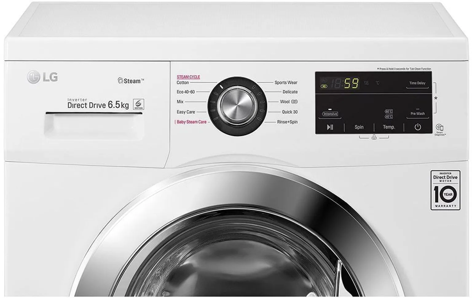 PESUMASIN LG EESTLAETAV F2J3WY5WE 6,5KG 1200RPM