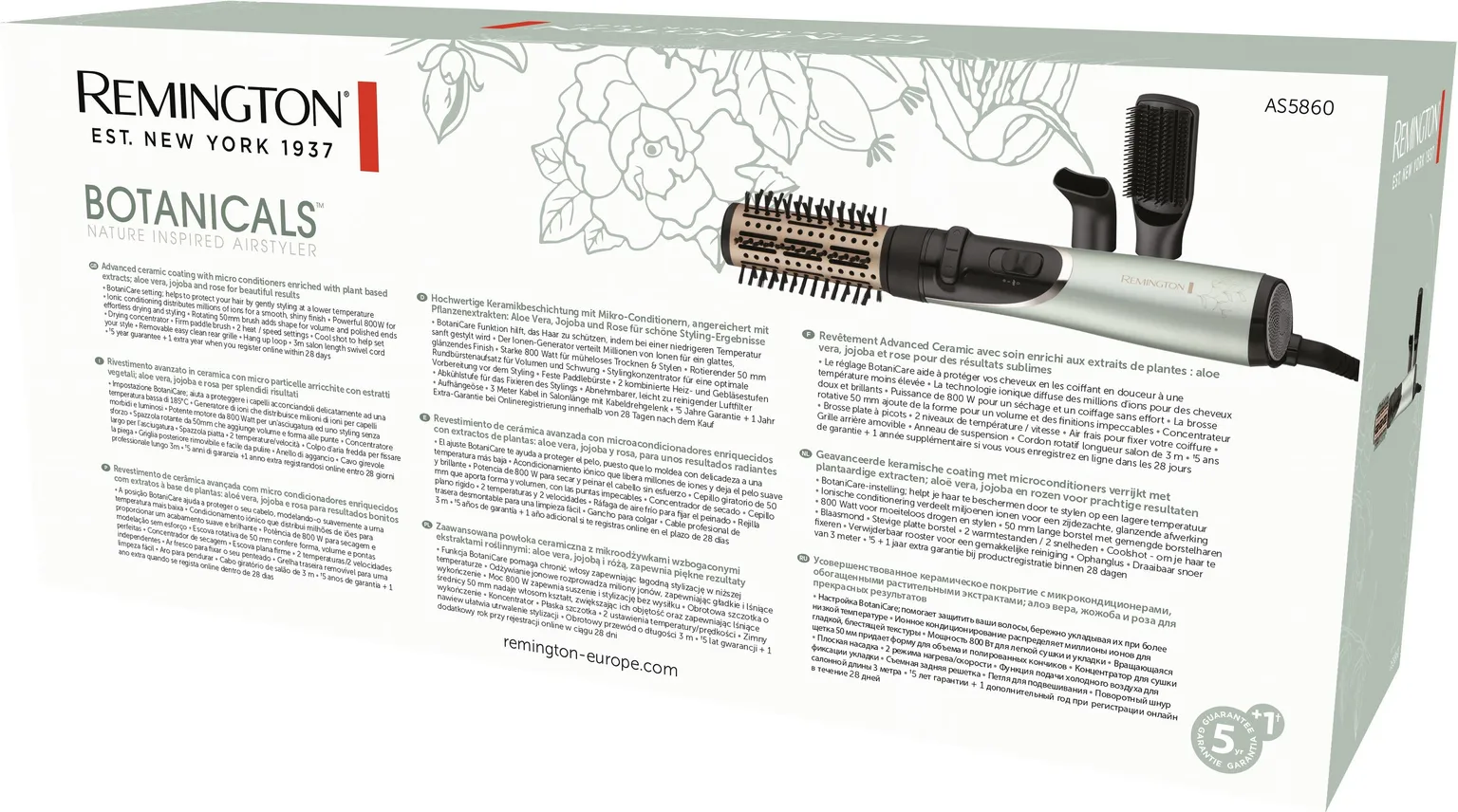 FÖÖN-KOOLUTAJA REMINGTON AS5860 E51 BOTANICALS