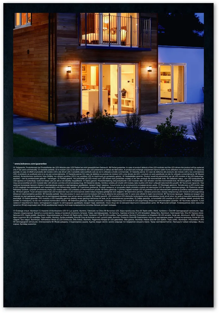 VÄLISVALGUSTI POST LEDVANCE MODERN 12W