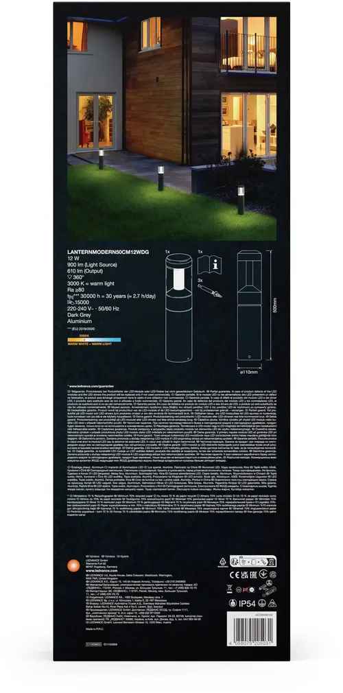 VÄLISVALGUSTI SEINALE LEDVANCE MODERN 12W