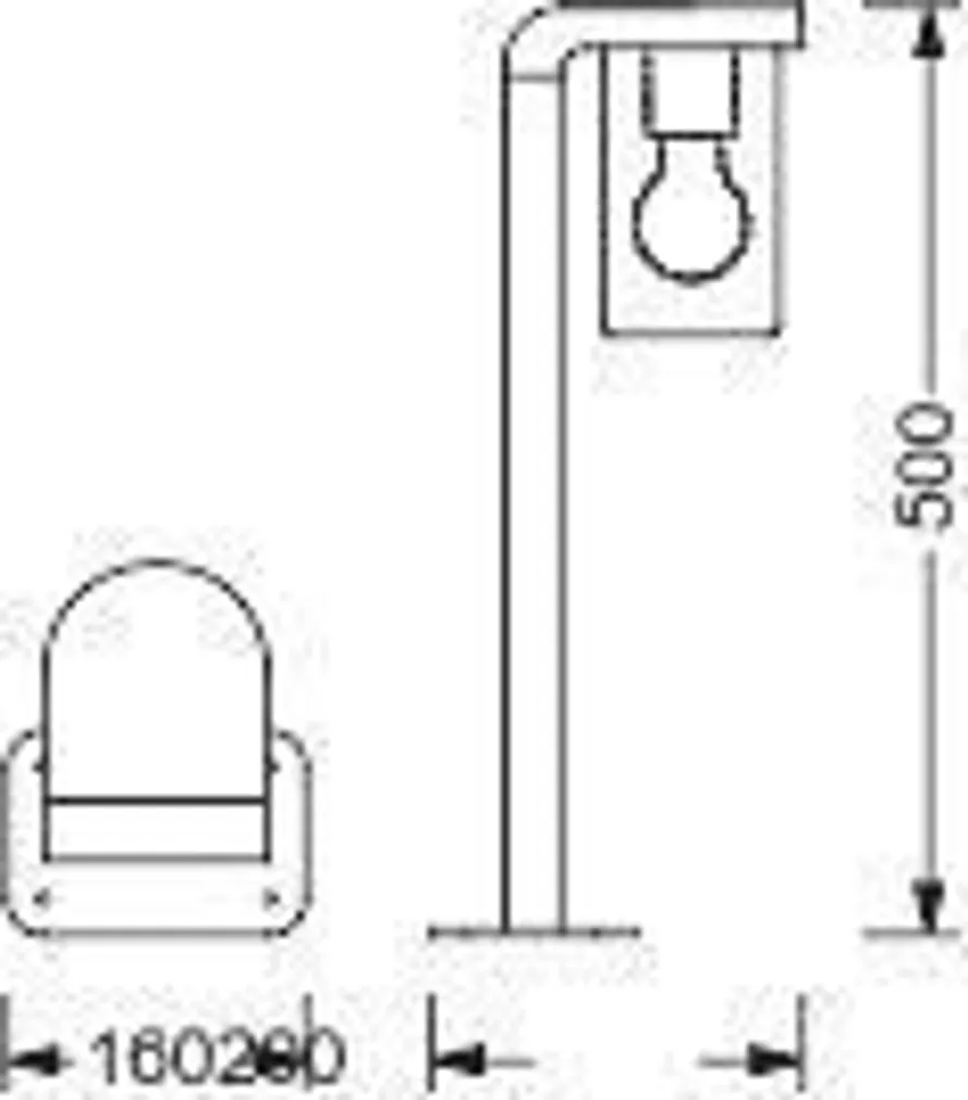 POSTVALGUSTI LEDVANCE CLEAR 50CM E27