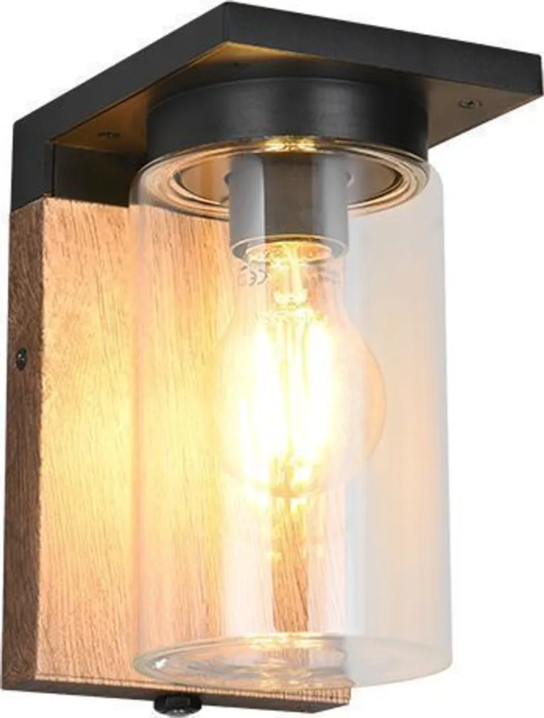 VÄLISVALGUSTI TRIO ARDILA SEINALE E27 LIIKUMISANDUR MUST HÄMARUSANDUR