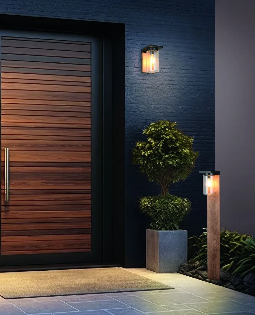 VÄLISVALGUSTI TRIO ARDILA SEINALE E27 LIIKUMISANDUR MUST HÄMARUSANDUR