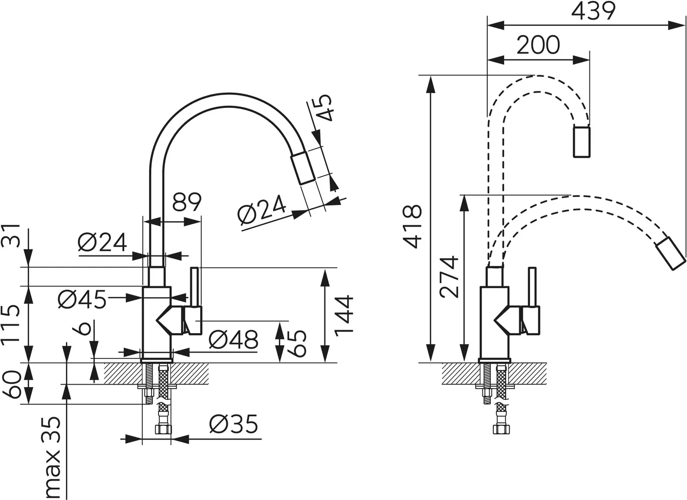 KÖÖGISEGISTI FERRO NERO PAINDUV JOOKSUTORU, MUST