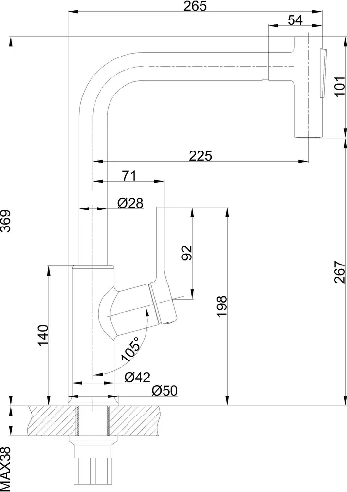 KÖÖGISEGISTI INVENA FARSALA SISSETÕMMATAVA OTSIKUGA KROOM