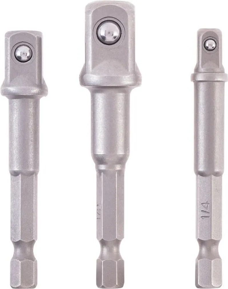 ADAPTERITE KOMPLEKT KWB 1/4“, 3/8“, 1/2“ 3-OSALINE