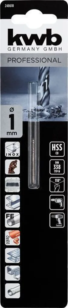 PUUR KWB HSS-CO 1,0MM