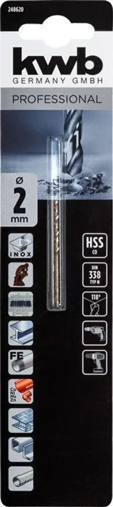 PUUR KWB HSS-CO 2,0MM