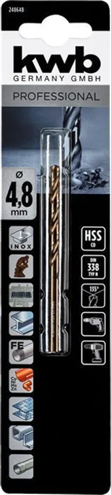 PUUR KWB HSS-CO 4,8MM