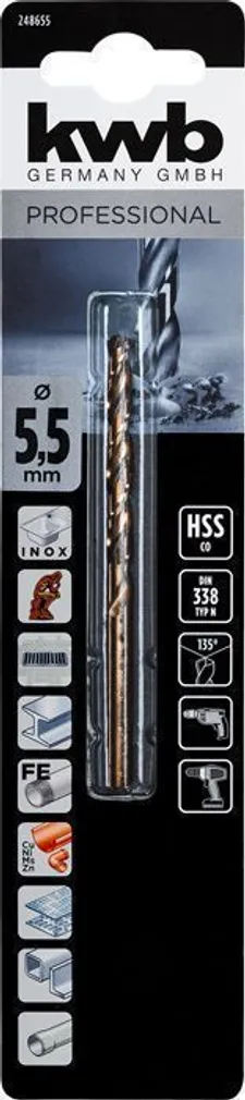 PUUR KWB HSS-CO 5,5MM