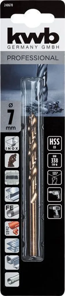 PUUR KWB HSS-CO 7,0MM