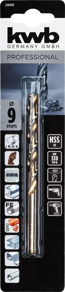 PUUR KWB HSS-CO 9,0MM