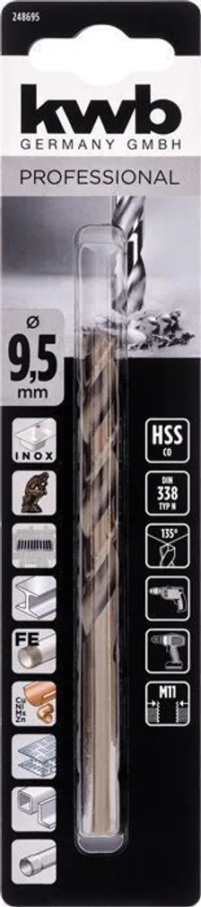 PUUR KWB HSS-CO 9,5MM
