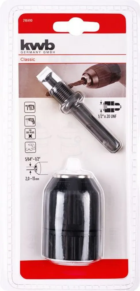 PUURIPADRUN KWB VÕTMEVABA 13MM 1/2“X20