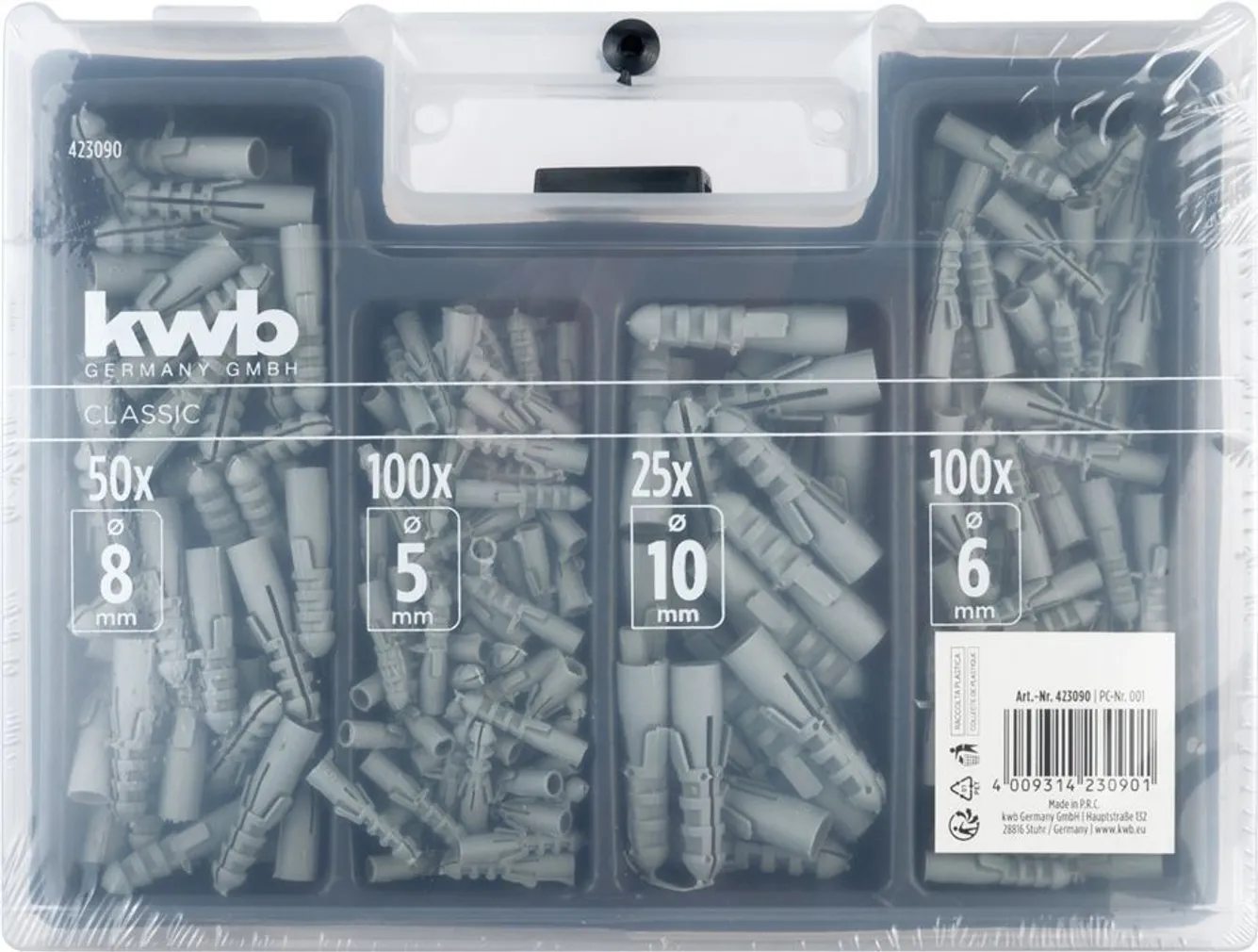 PUURI- JA PUURITÜÜBLITE KOMPLEKT KWB KARP 300-OSALINE