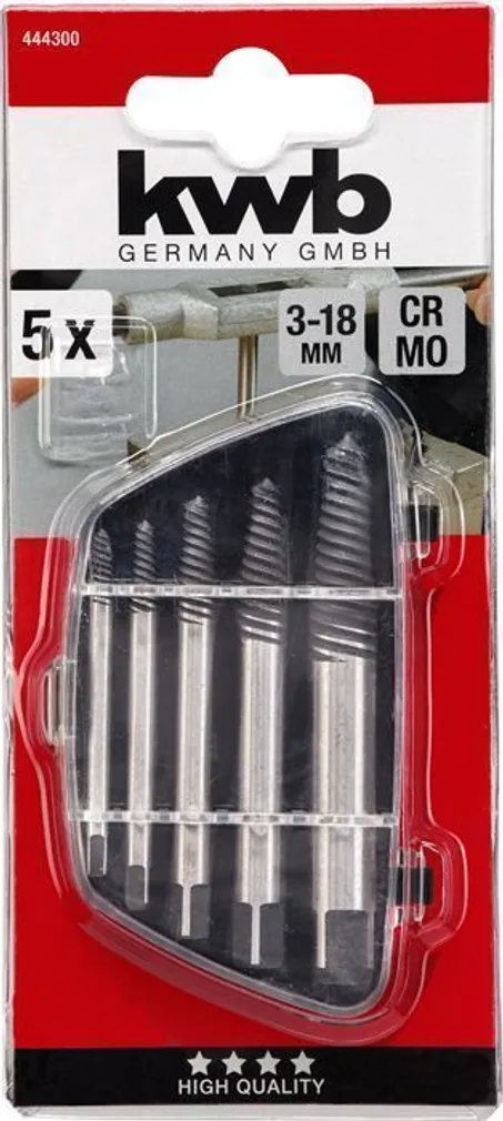 KRUVITÕMMIKUD KWB CV 5-OSALINE KOMPLEKT