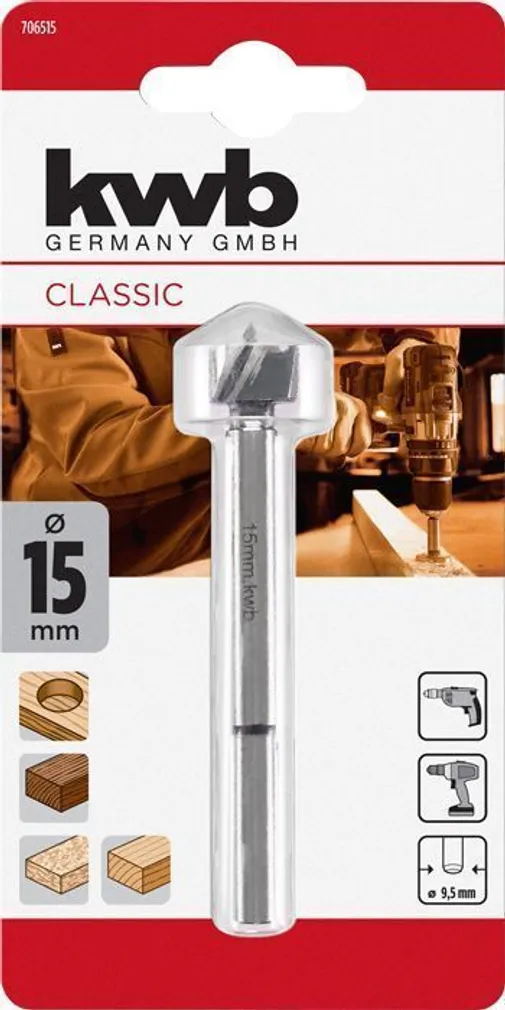 PUIDUPUUR KWB FORSTNER 15MM