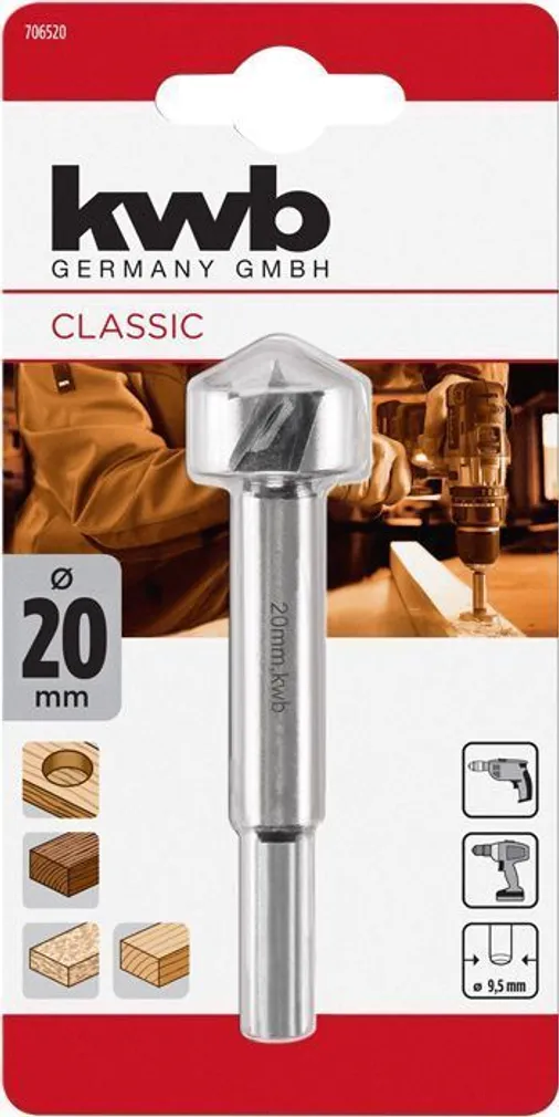 PUIDUPUUR KWB FORSTNER 20MM
