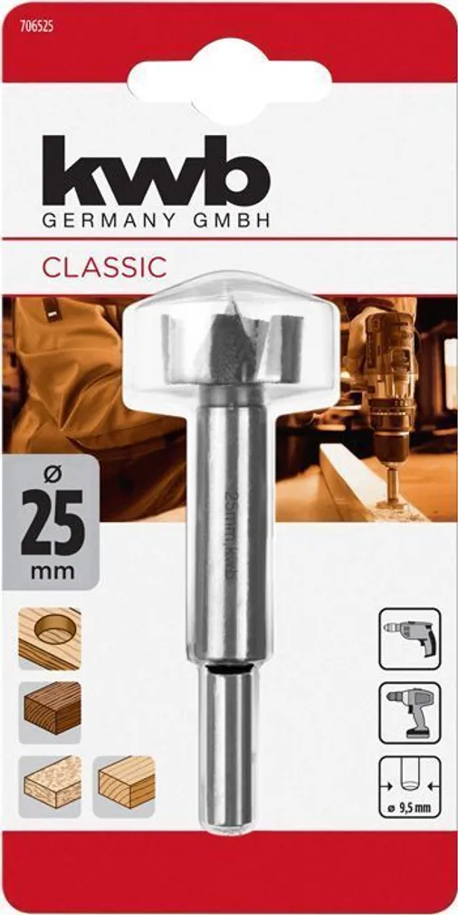PUIDUPUUR KWB FORSTNER 25MM