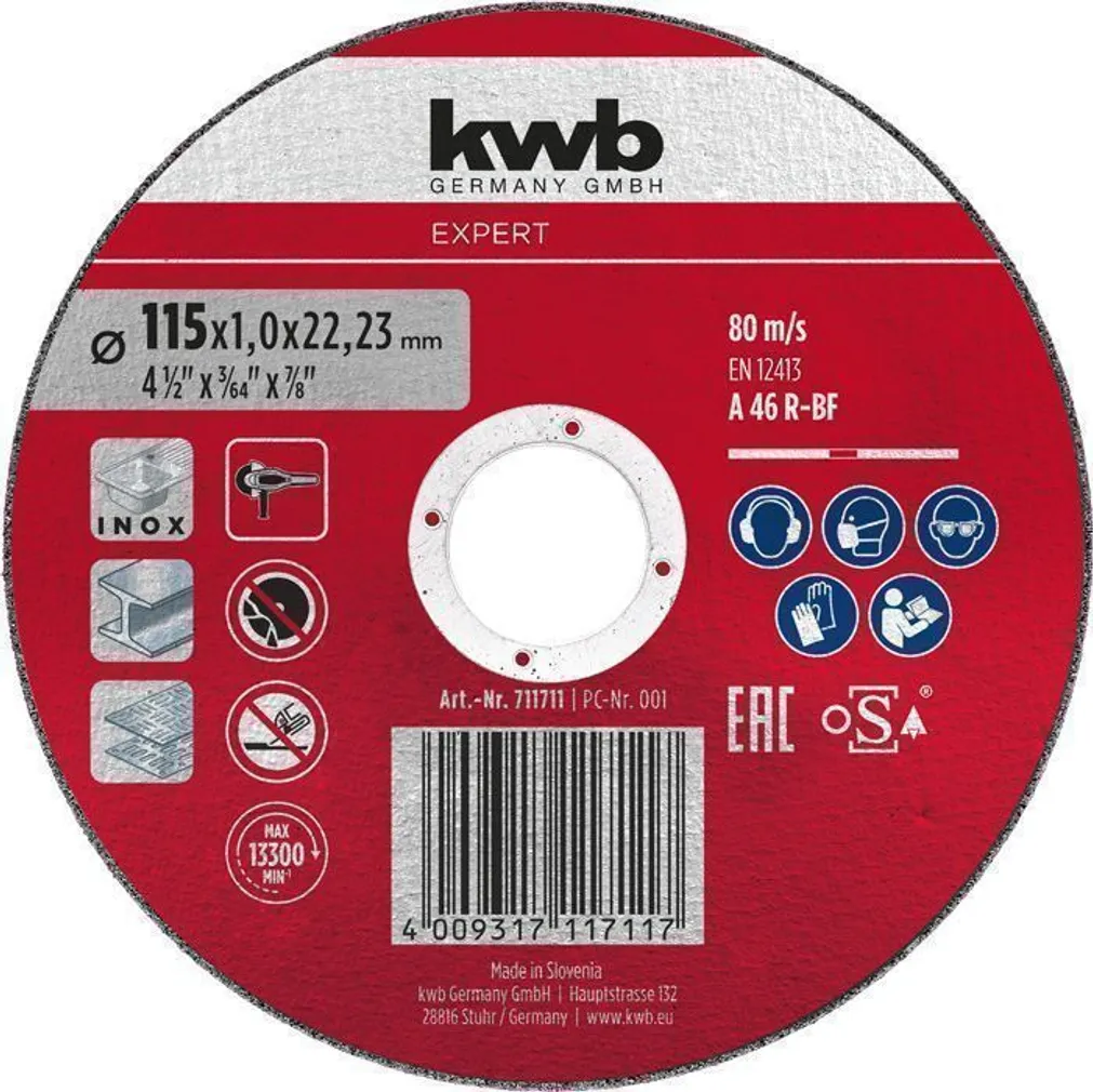 LÕIKEKETAS KWB EXPERT 115×1,0